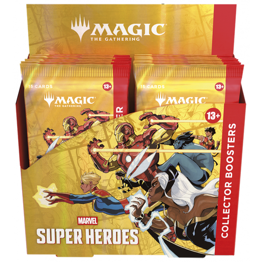 Boite de boosters collector de Magic: The Gathering Marvel Super Heroes